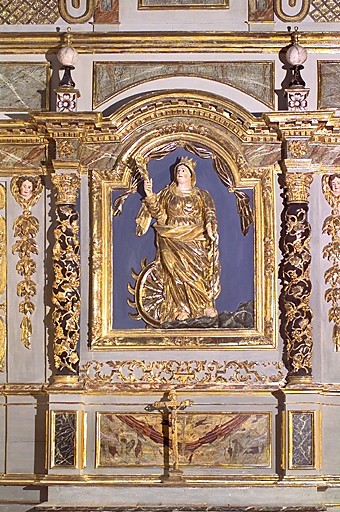 Travée centrale du retable. - © Inventaire général, ADAGP  ; © Monuments historiques, 2000