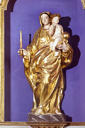 retable ; statue de la Vierge - © Inventaire général, ADAGP ; © Monuments historiques, 2000