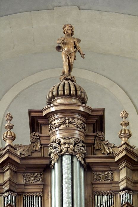 orgue de tribune, détail du buffet