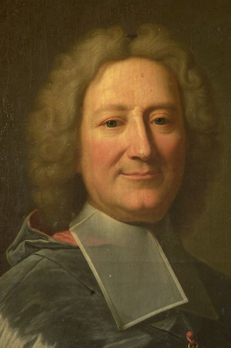 tableau : Portrait de Monseigneur d'Haussonville, vue partielle