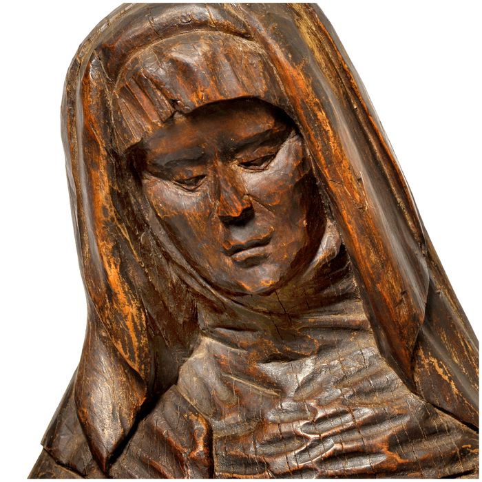 groupe sculpté : Sainte Parenté, détail