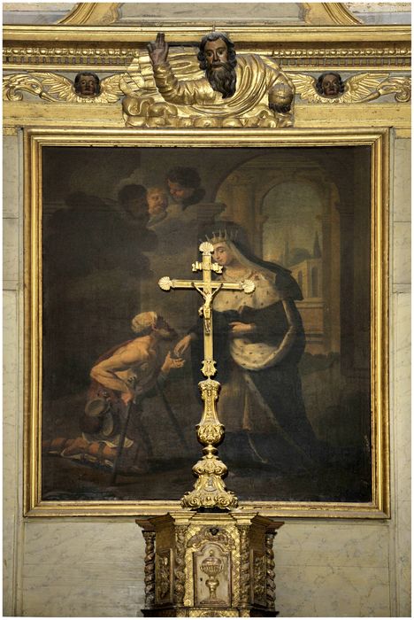 tableau : Sainte Elisabeth de Hongrie faisant l'aumône