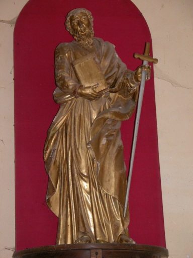 2 statues (en pendant) : saint Pierre et saint Paul