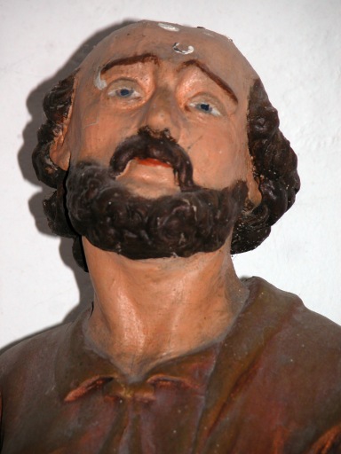 Saint Pierre, détail du visage.
