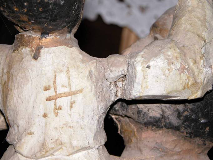 Revers, détail de l'enfant Jésus.