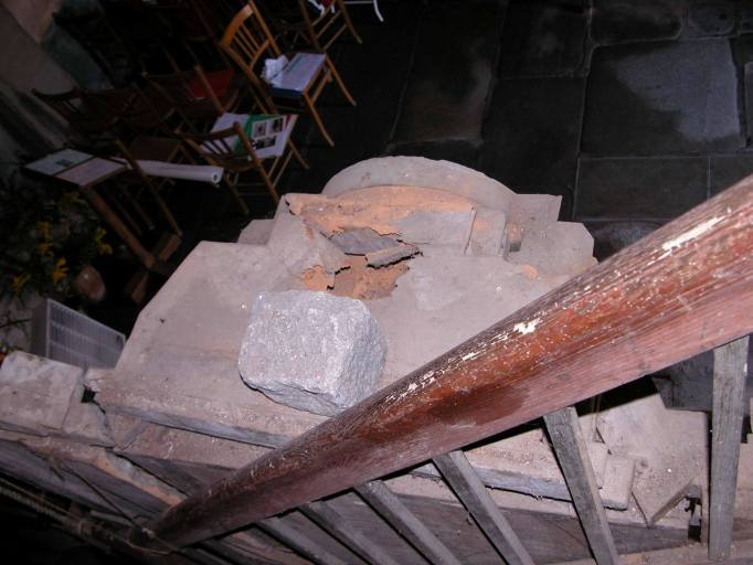 Vue du dessus du tabernacle.