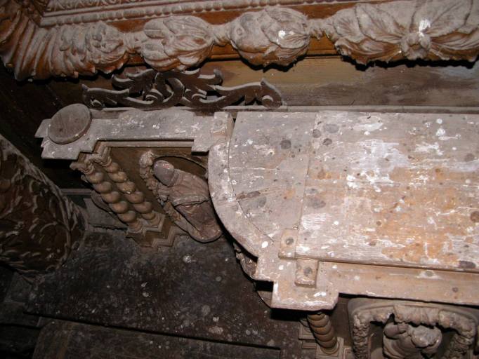 Tabernacle : vue de dessus de l'aile gauche.