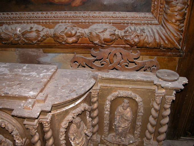 Tabernacle : vue du dessus de l'aile droite.