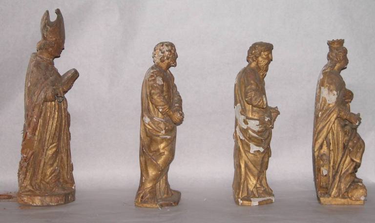 Statuettes du tabernacle : profils droits.