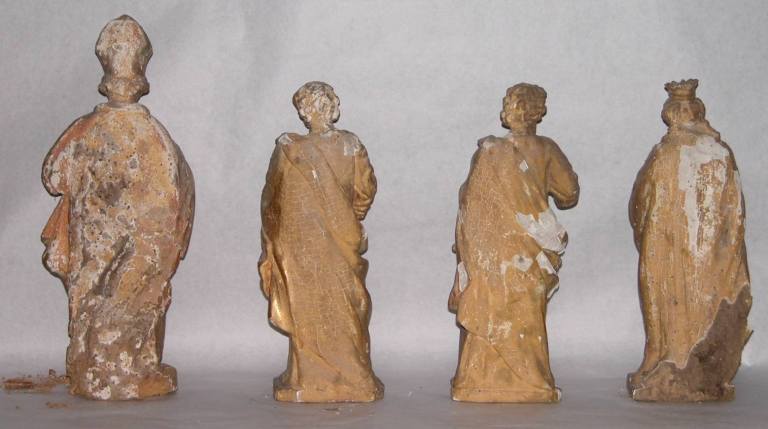 Statuettes du tabernacle : revers.