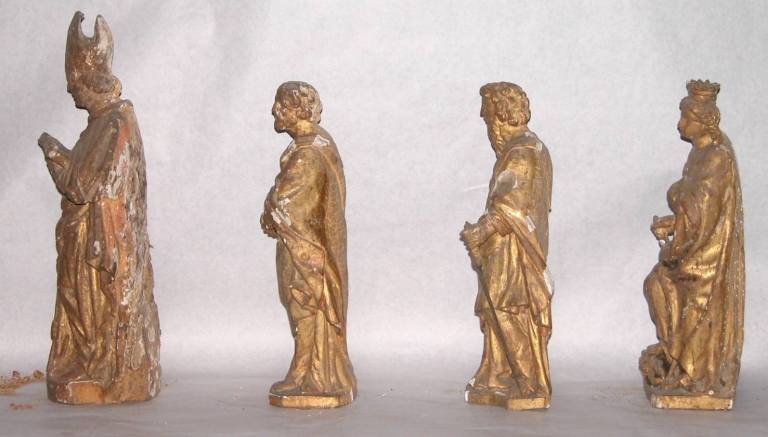 Statuettes du tabernacle : profils gauches.