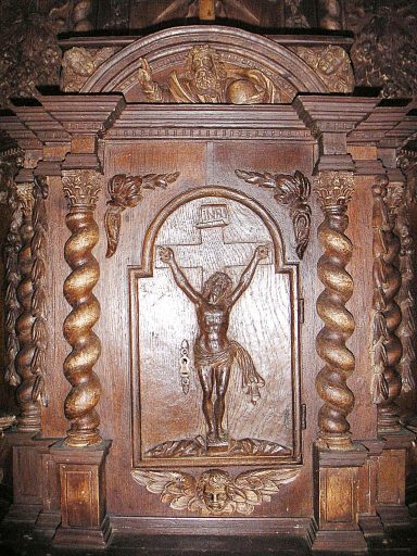 Façade de l'armoire eucharistique.