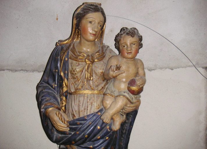 Statue : Vierge à l'enfant