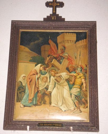 Station VI : Jésus rencontre sainte Véronique.