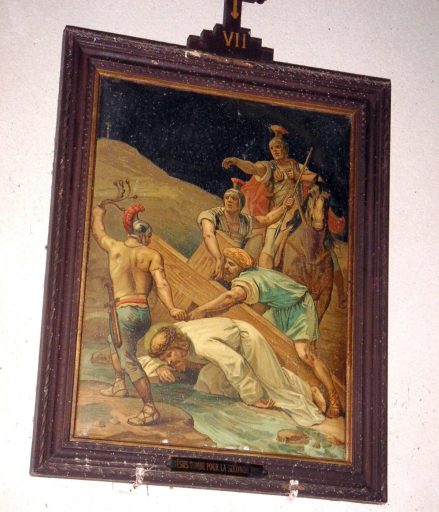 Station VII : Jésus tombe pour la seconde fois.
