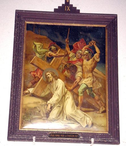 Station IX : Jésus tombe pour la troisième fois.
