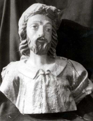 Buste dit de saint Cosme, avant dégradation par la vermoulure. - © AD Corrèze