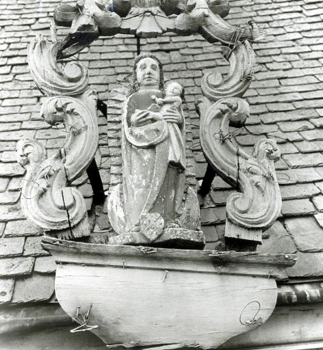 Vue rapprochée, avant restauration. - © AD Corrèze