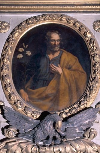 Saint Joseph, sur l'aile gauche du retable.