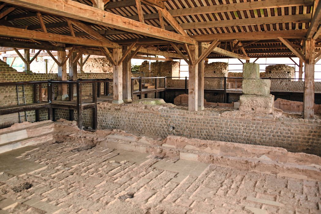 Vestiges de la villa gallo-romaine de Cassinomagus : Vue générale du site