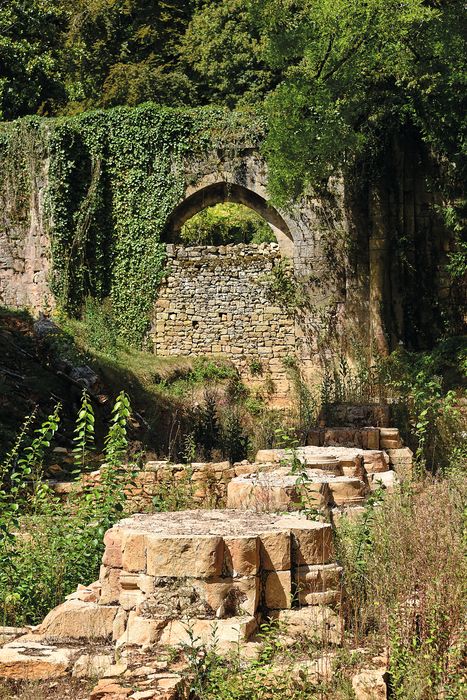 Ancienne abbaye : Salle du Trésor, façades sud et est, vue générale