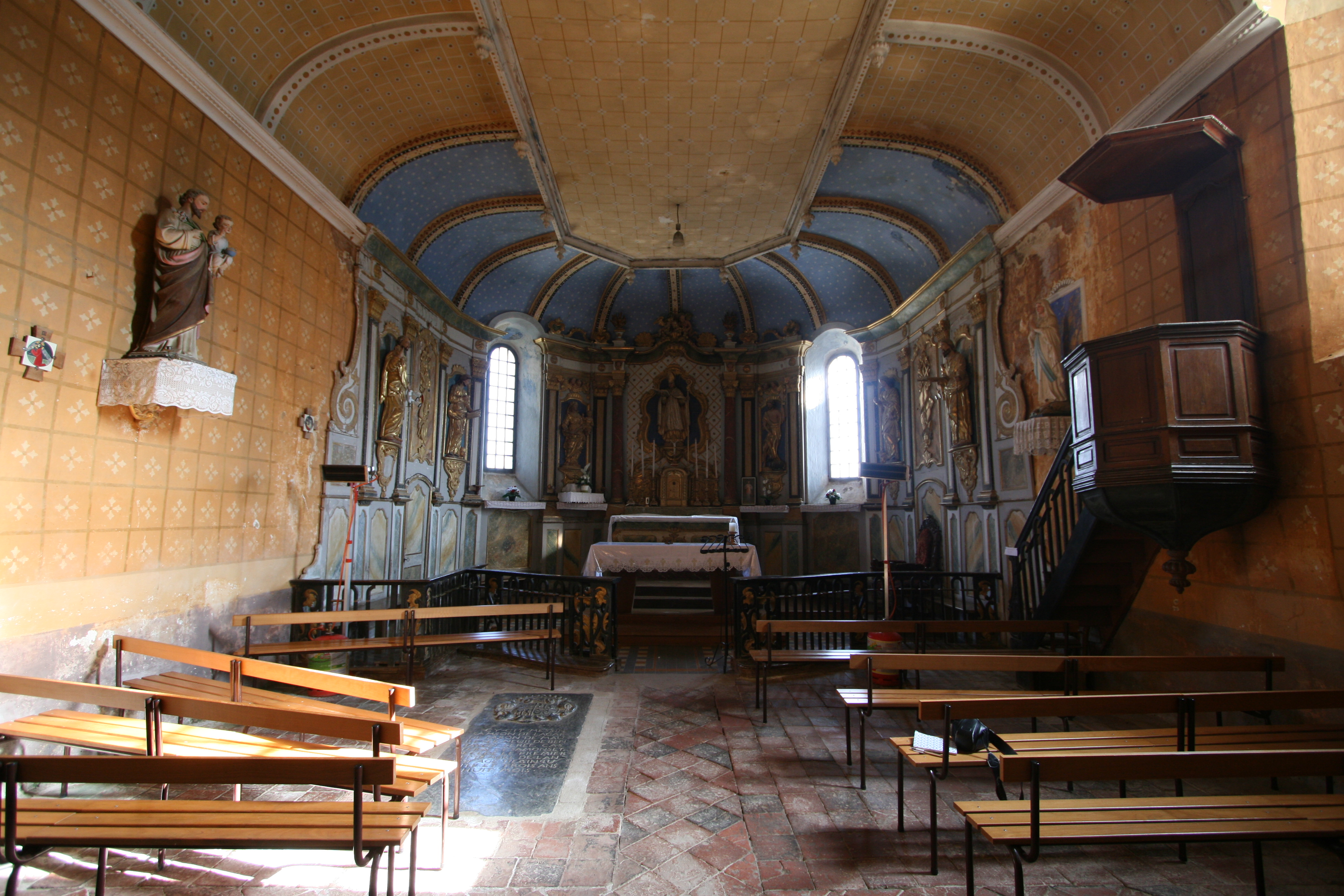 Choeur : vue depuis la nef