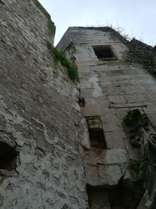 tourelle d’escalier sur cour, vue partielle