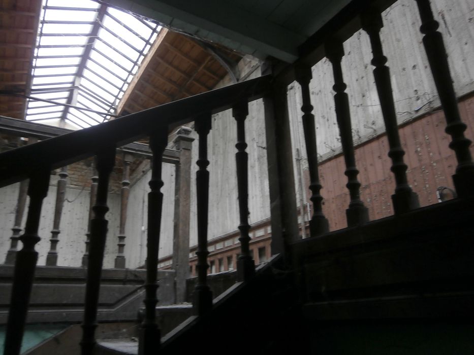 escalier de l’atelier, détail de la rampe