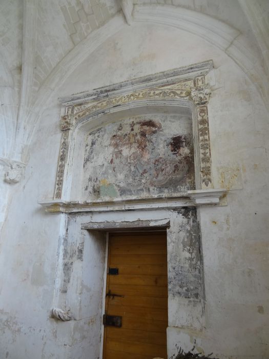 chapelle sud, vue partielle des peintures monumentales