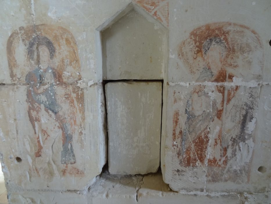 chapelle sud, peintures monumentales (fragments)