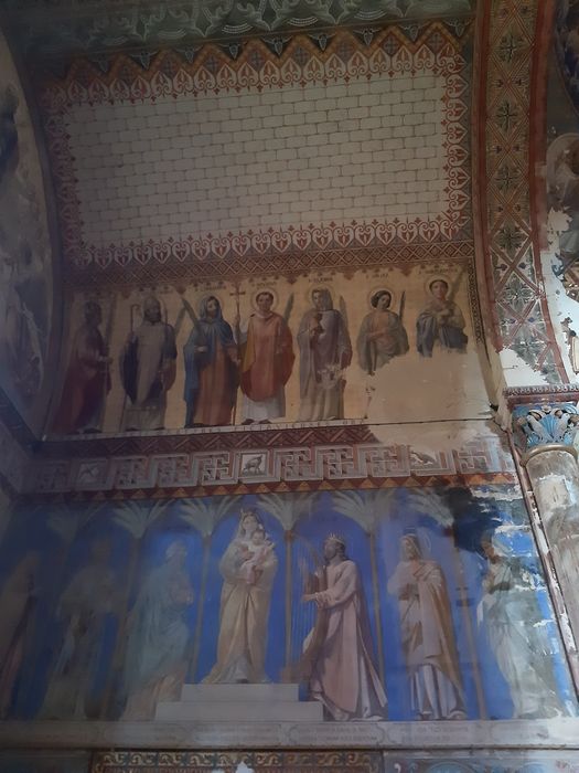 chapelle Saint-Laurent, transept sud, peinture monumentale, vue partielle