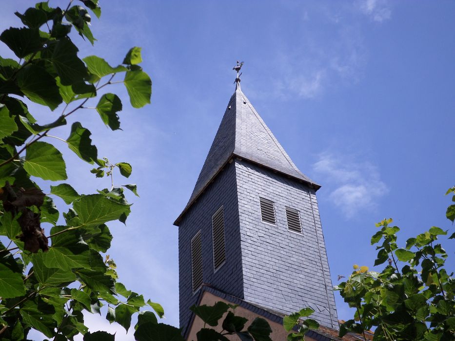 clocher, élévations sud et ouest