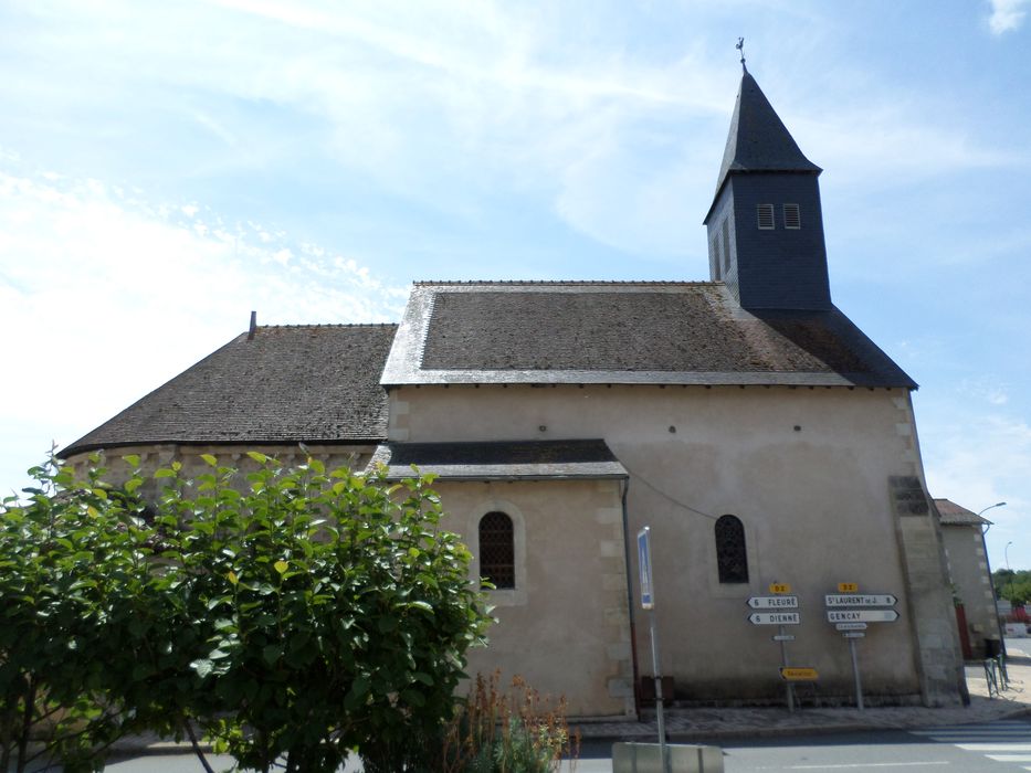 façade latérale nord, vue partielle