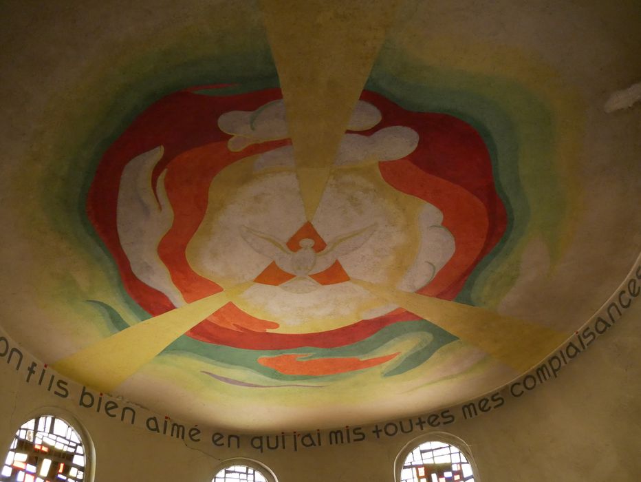 chapelle des fonts baptismaux, peinture monumentale