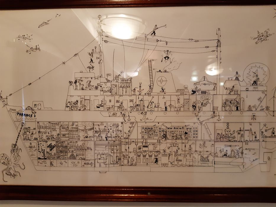 bateau météorologique (frégate) : France I, détail