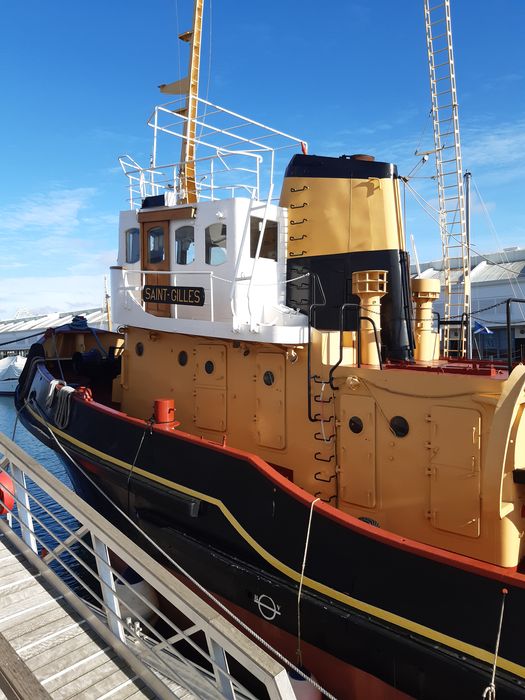 bateau de service : remorqueur portuaire et de haute mer dit Le Saint Gilles, vue partielle - © Ministère de la Culture (France), Direction Régionale des Affaires Culturelles de Nouvelle-Aquitaine – Tous droits réservés 