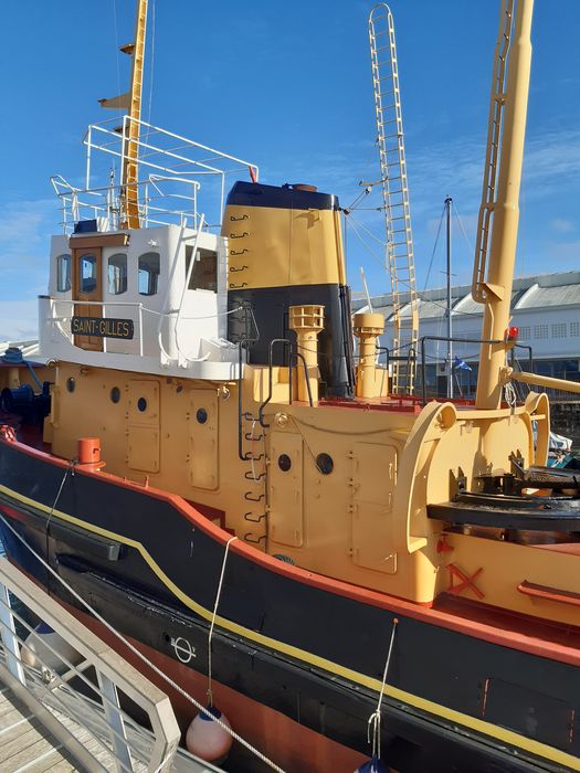 bateau de service : remorqueur portuaire et de haute mer dit Le Saint Gilles, vue partielle - © Ministère de la Culture (France), Direction Régionale des Affaires Culturelles de Nouvelle-Aquitaine – Tous droits réservés 