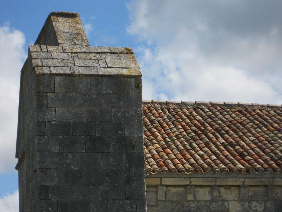 Façade ouest, élévation sud, vue partielle