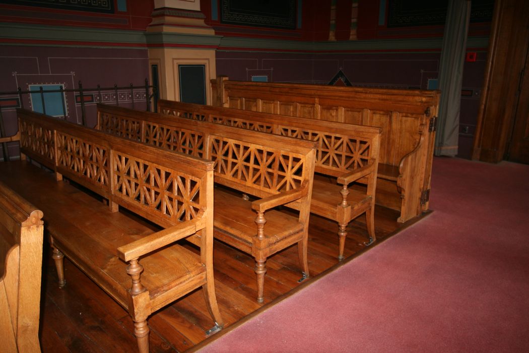 salle des Assises, bancs