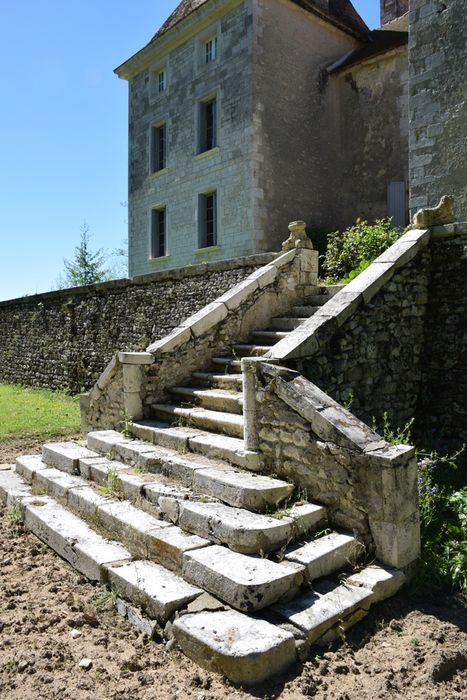 jardin nord, escalier d'accès à la terrasse