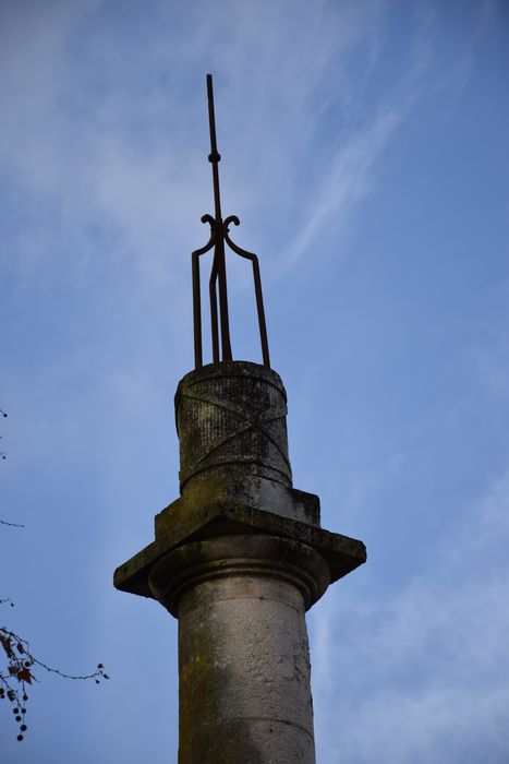 vue générale de la colonne, détail de la partie sommitale