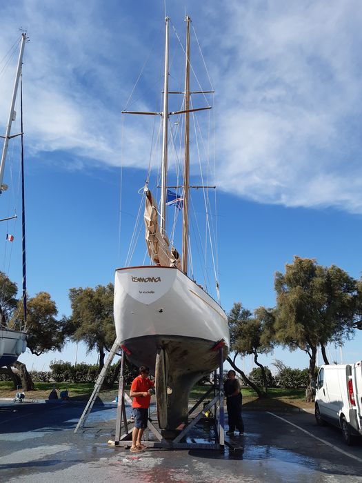 bateau de plaisance (yawl bermudien) dit Ismana - © Ministère de la Culture (France), Direction Régionale des Affaires Culturelles de Nouvelle-Aquitaine – Tous droits réservés 