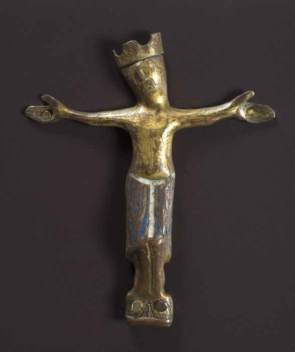 croix de procession (fragment) : Christ (le)