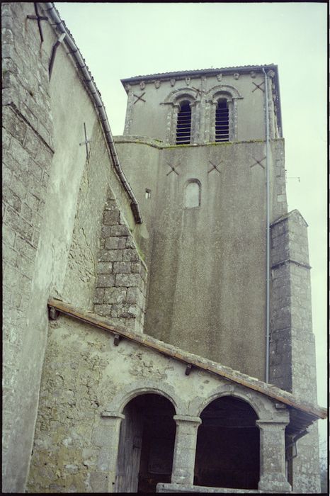 clocher, élévation ouest