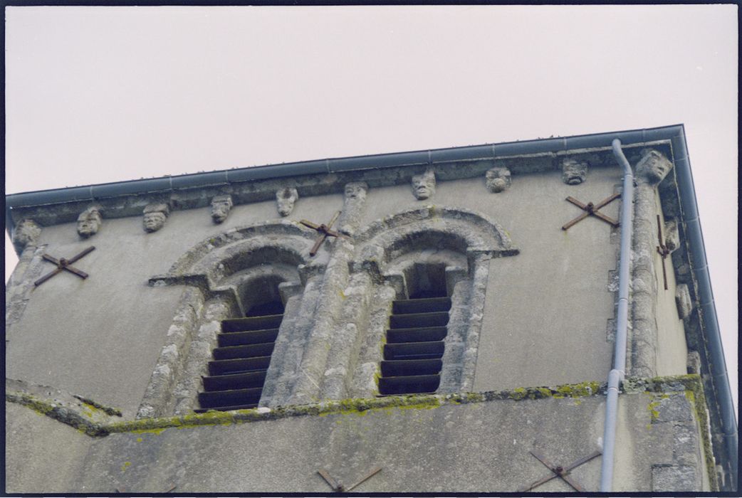 clocher, élévation ouest, détail