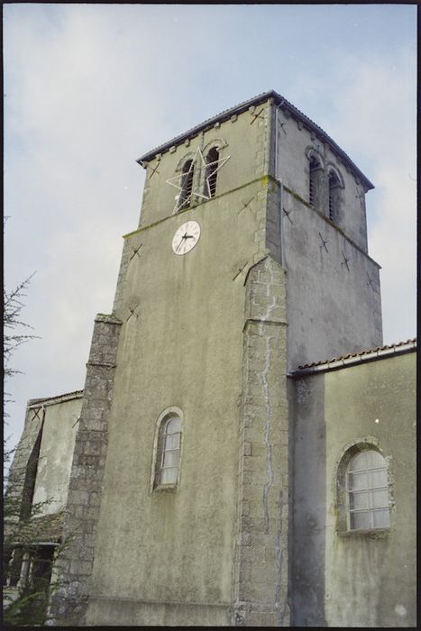 clocher, élévations sud et est