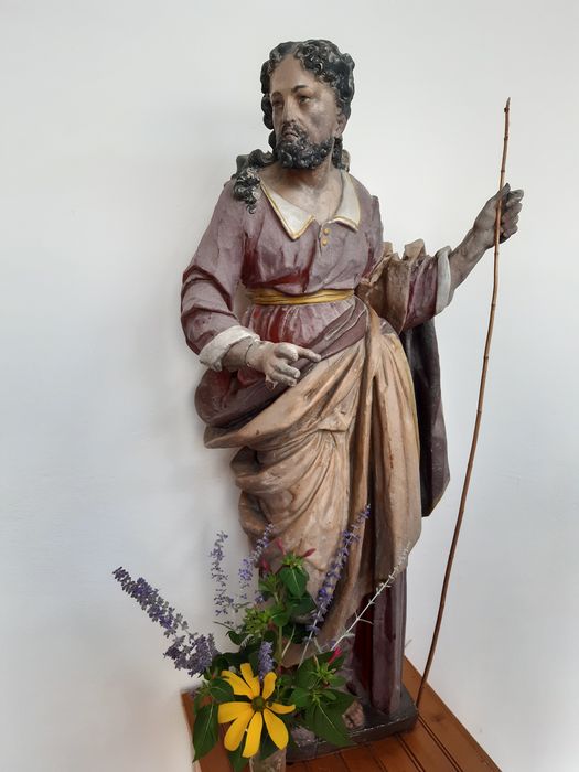 statue : Saint non identifié - © Ministère de la Culture (France), Direction Régionale des Affaires Culturelles de Nouvelle-Aquitaine – Tous droits réservés 