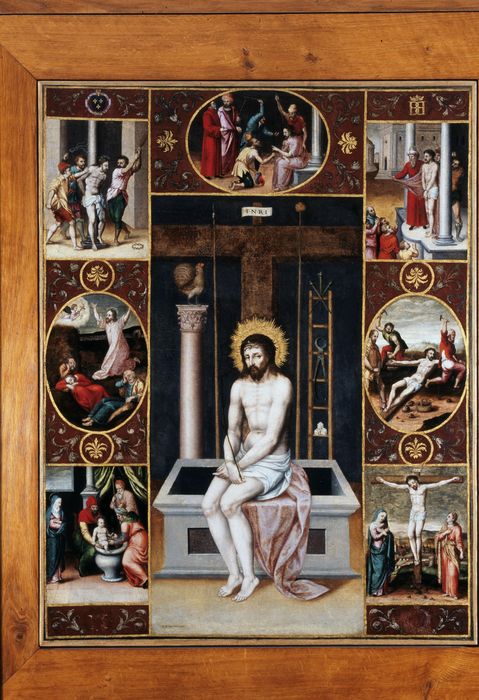 tableau : Christ de pitié - © Ministère de la Culture (France), Direction Régionale des Affaires Culturelles de Nouvelle-Aquitaine – Tous droits réservés 