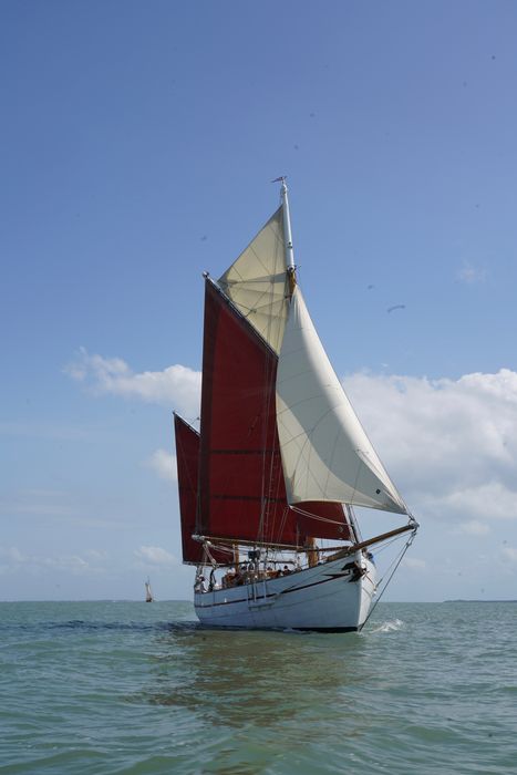 bateau de plaisance : ketch aurique de grande croisière, ex-harenguier (588807 H) dit Notre-Dame-des-Flots