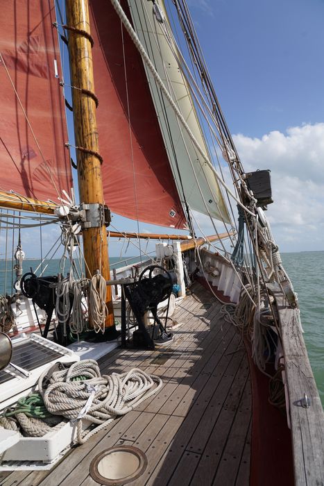 bateau de plaisance : ketch aurique de grande croisière, ex-harenguier (588807 H) dit Notre-Dame-des-Flots